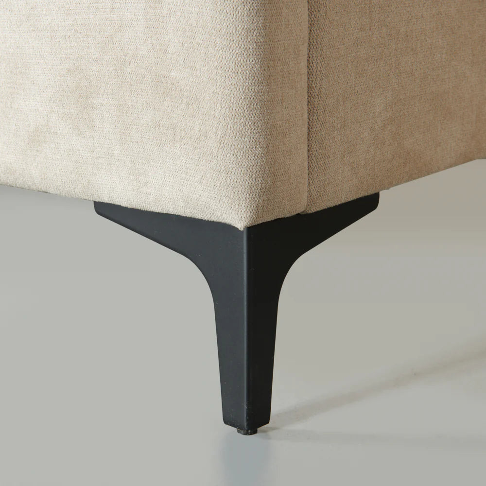 COVA - Beige Fabric Bed - Image 3
