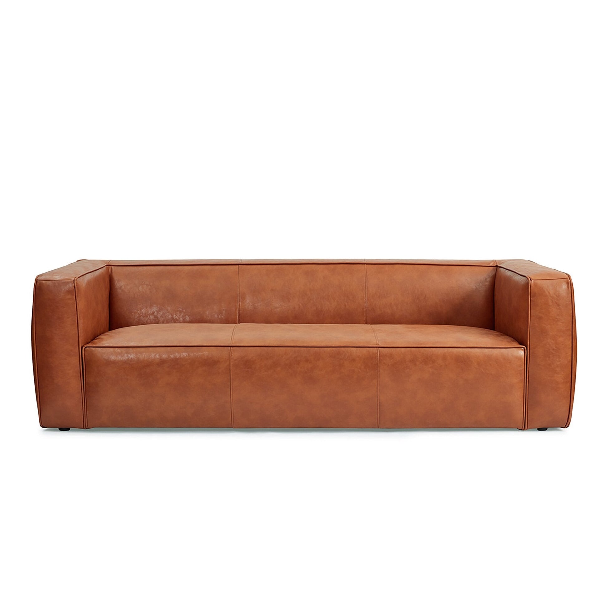 Banks Genuine Leather Sofa - Image 4