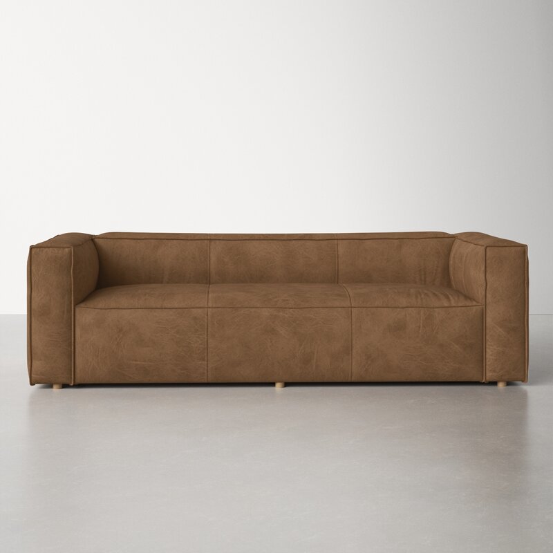 Leonard Genuine Leather Sofa - Image 4