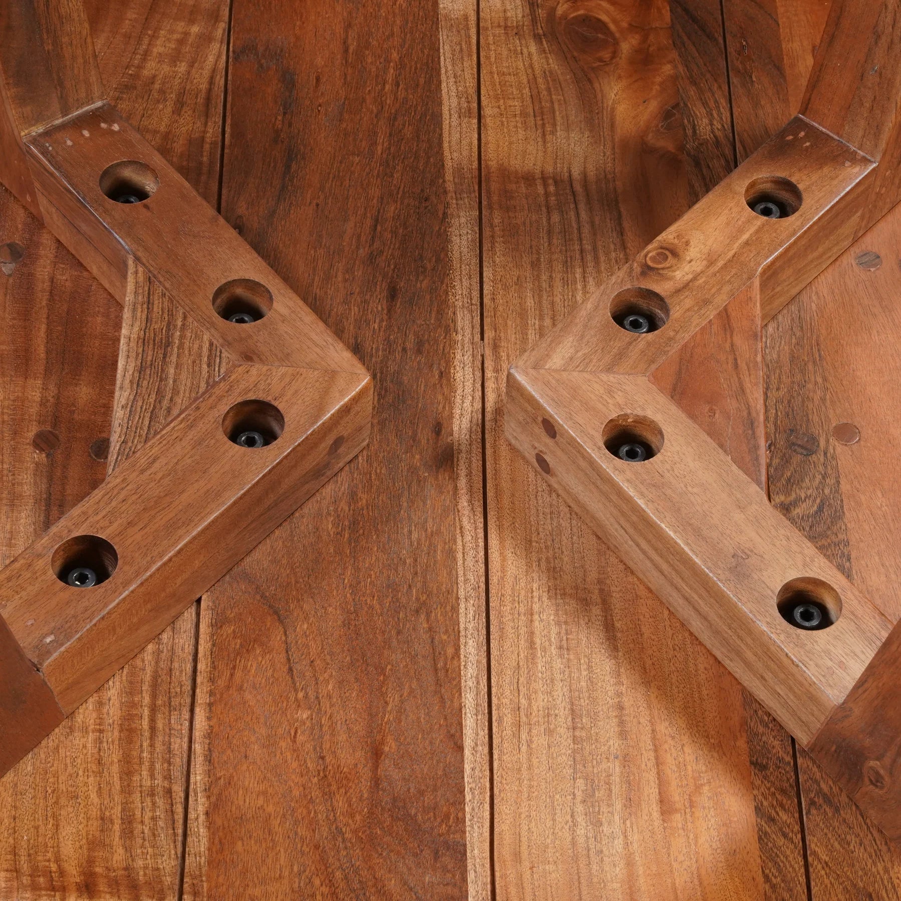DUBLIN - Solid Acacia Wood Dining Table - Image 5