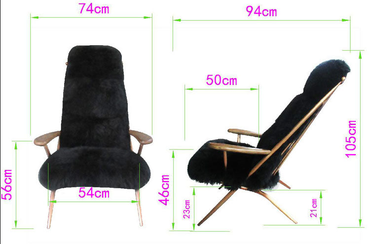 High Back Chair,Leather Chair,Leisure Lounge Chair,Creative Chair - Image 4