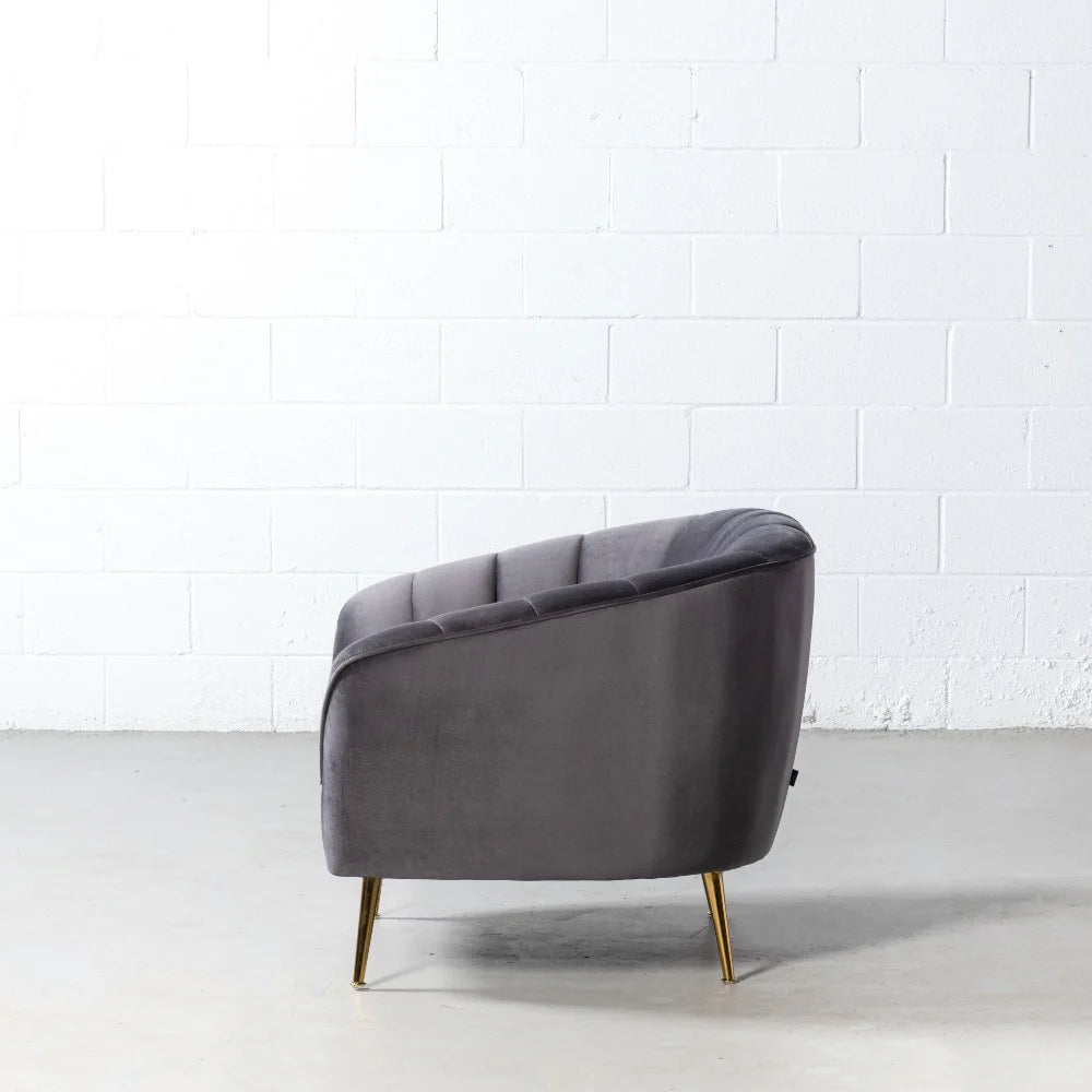AUDREY - Grey Fabric Chair - Image 5