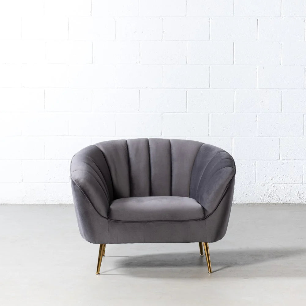 AUDREY - Grey Fabric Chair - Image 4