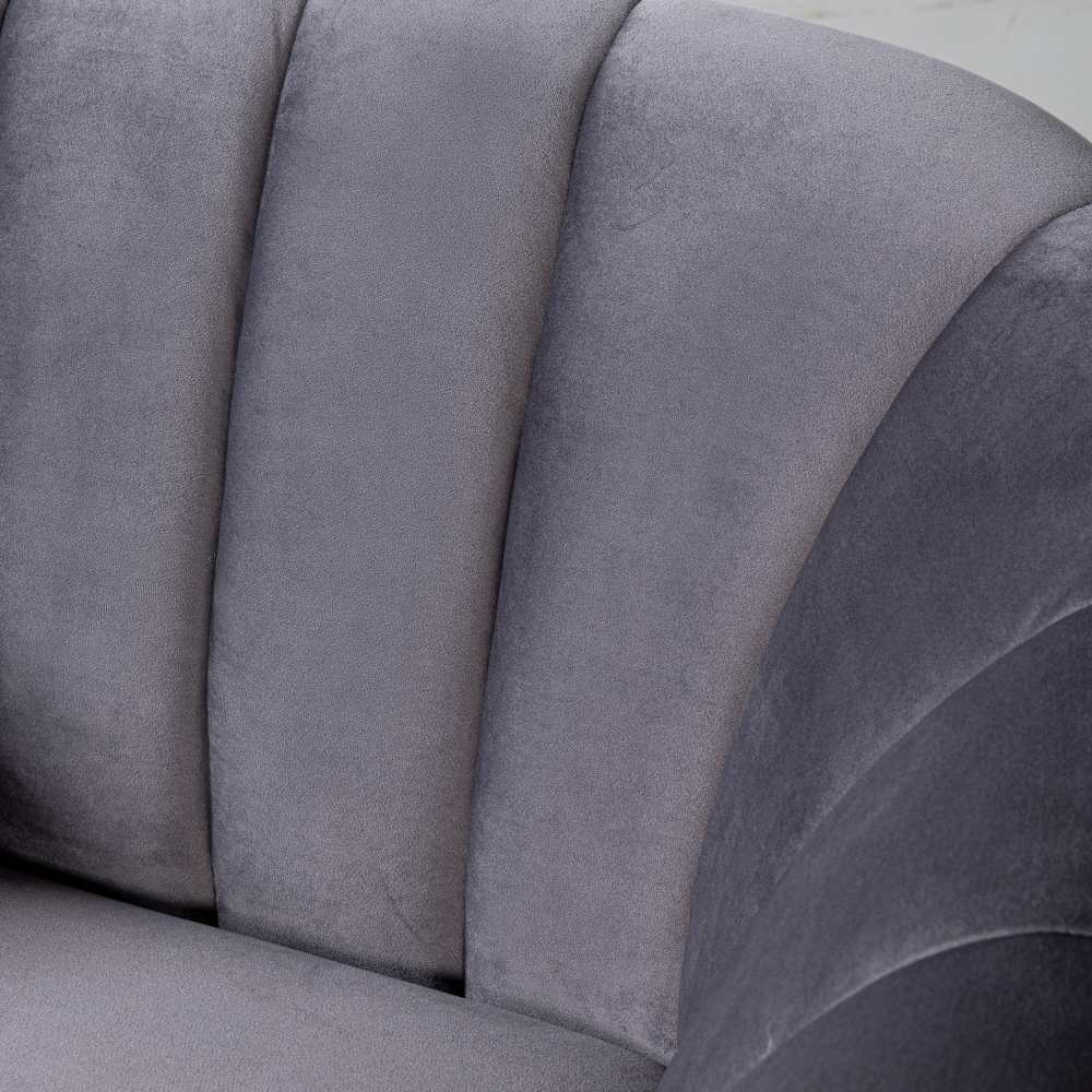 AUDREY - Grey Fabric Chair - Image 2