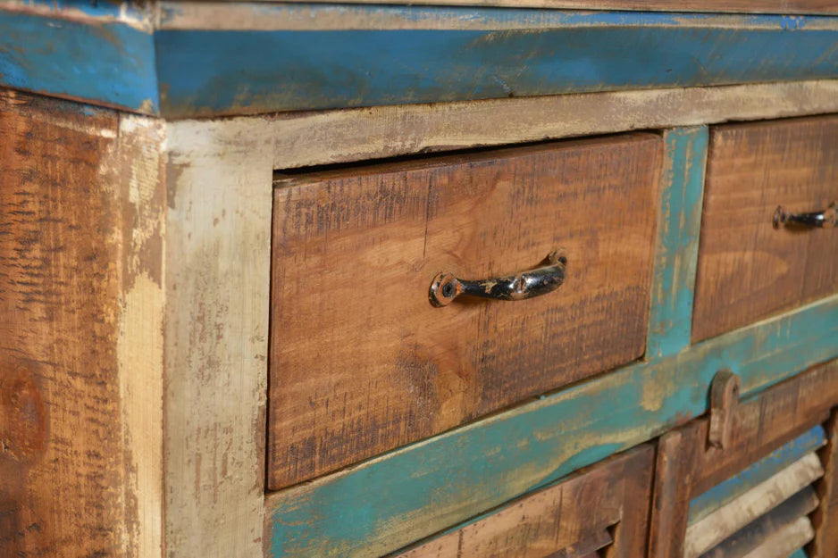 Reclaimed wood Shutter style Side board - Image 3
