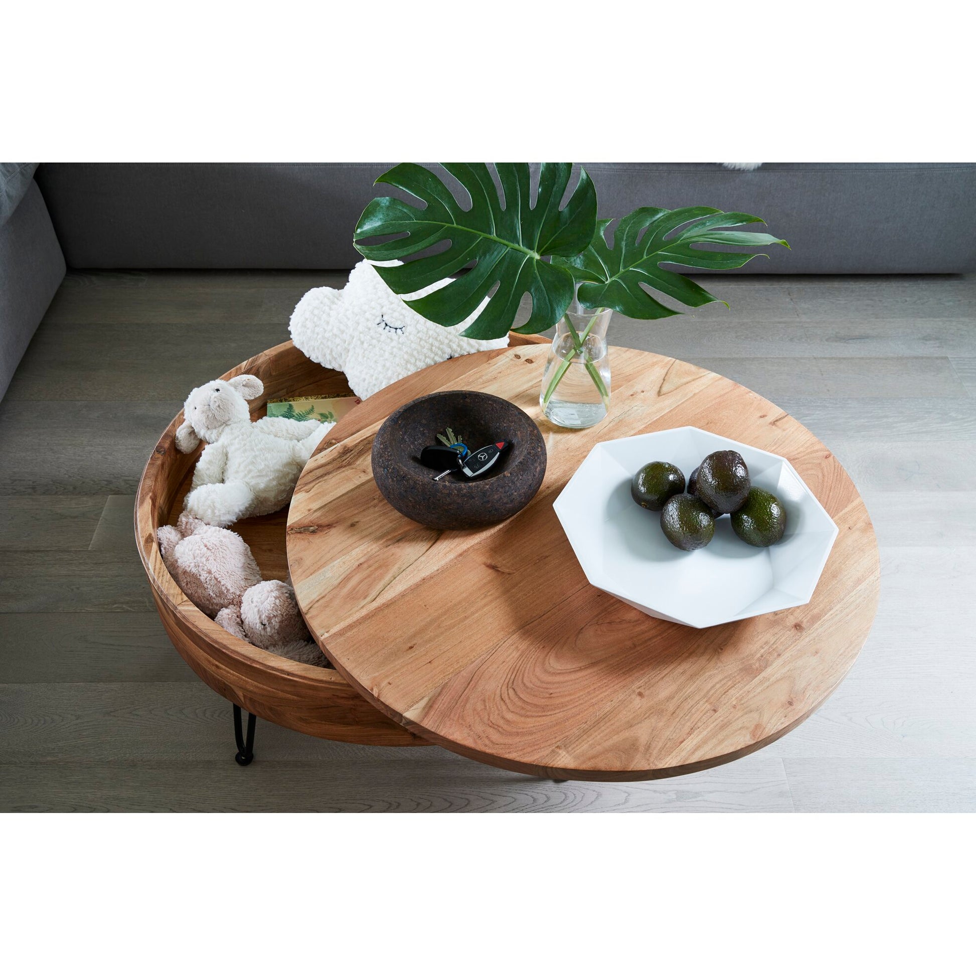 Keith Solid Wood Storage Coffee Table - Image 7