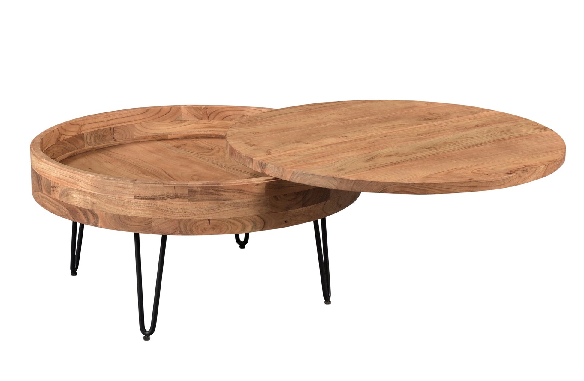 Keith Solid Wood Storage Coffee Table - Image 4