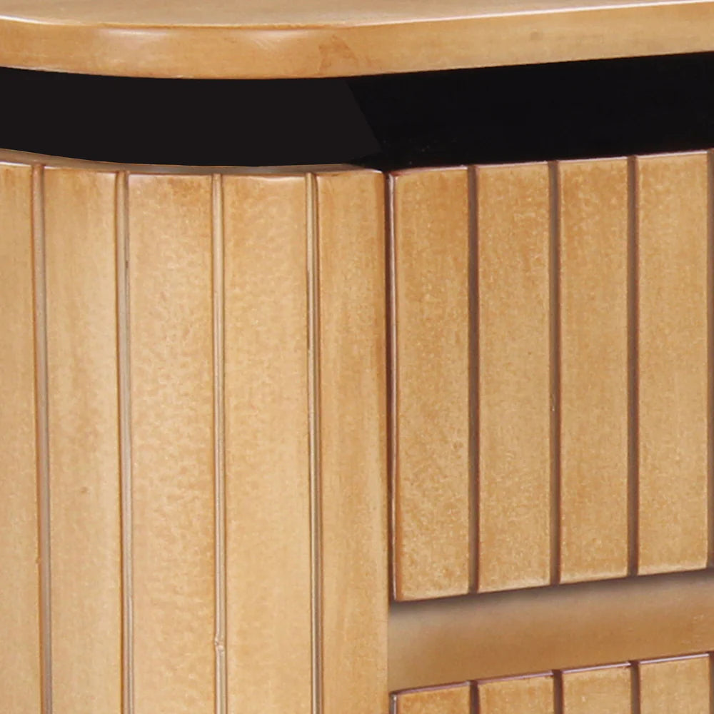 COPENHAGEN - Fluted Solid Mango Wood Night Stand - Image 3