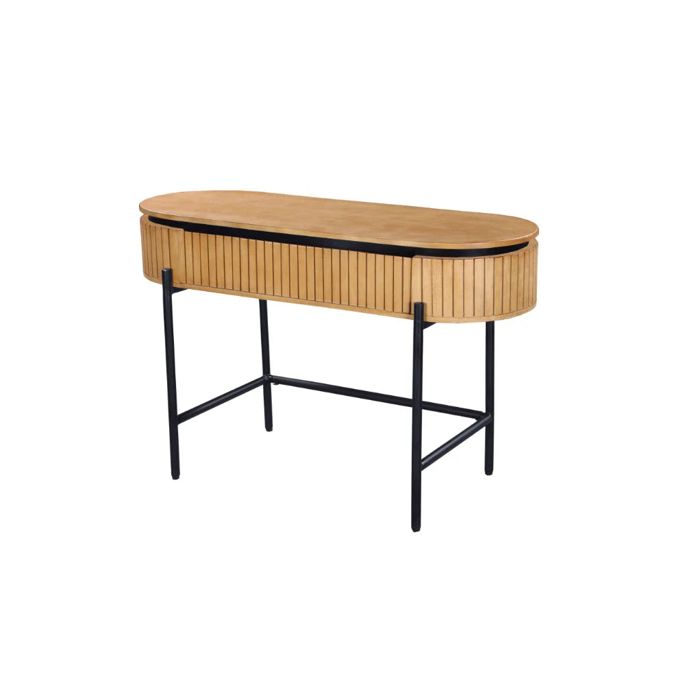 COPENHAGEN - Fluted Solid Mango Wood Desk