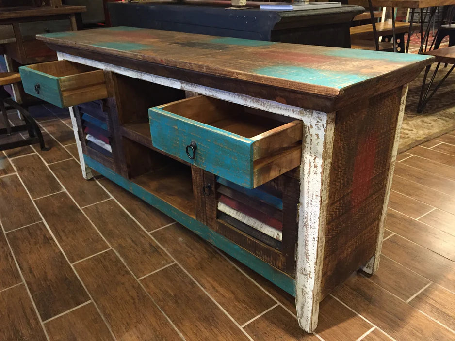 Reclaimed wood Tv Cabinet Sutter style - Image 3