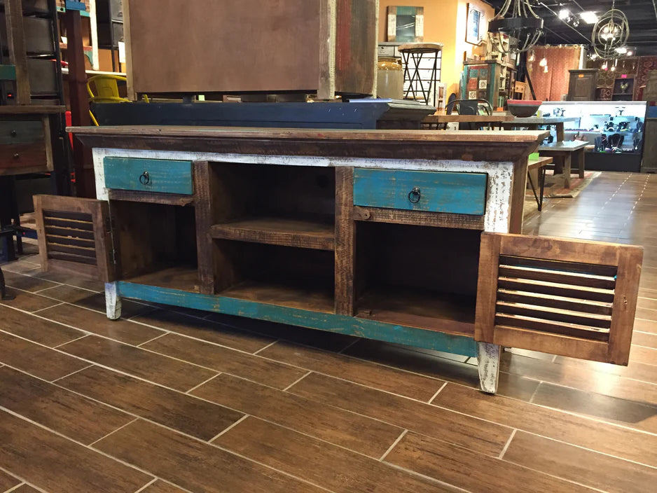 Reclaimed wood Tv Cabinet Sutter style - Image 5