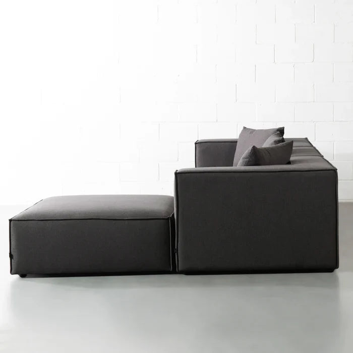 MASON - Dark Grey Fabric Modular Sectional (4 piece) - Image 5