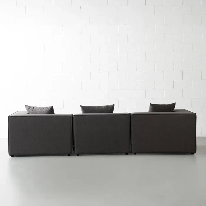 MASON - Dark Grey Fabric Modular Sectional (4 piece) - Image 4