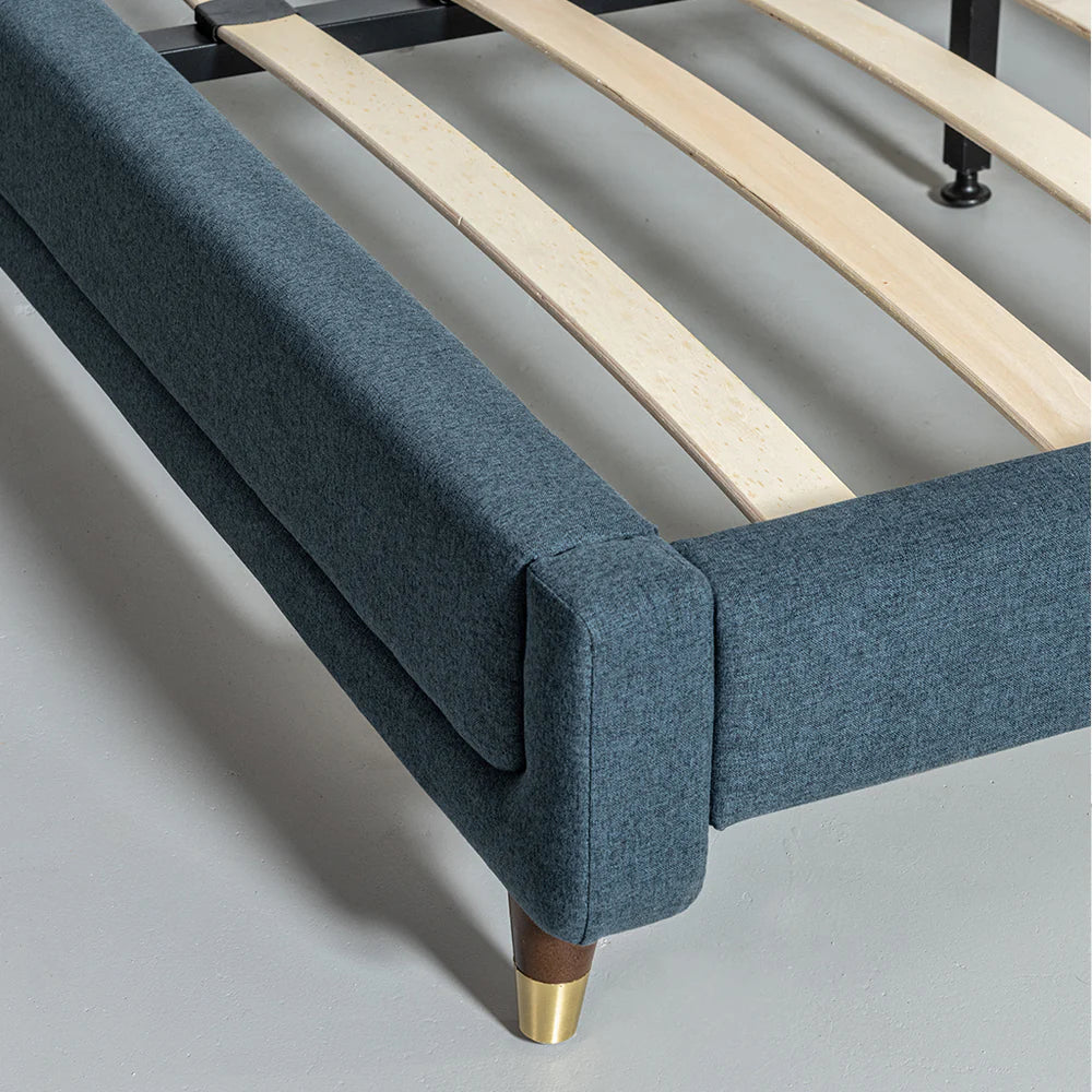 MAPLE - Dark Blue Fabric Bed - FINAL SALE - Image 3