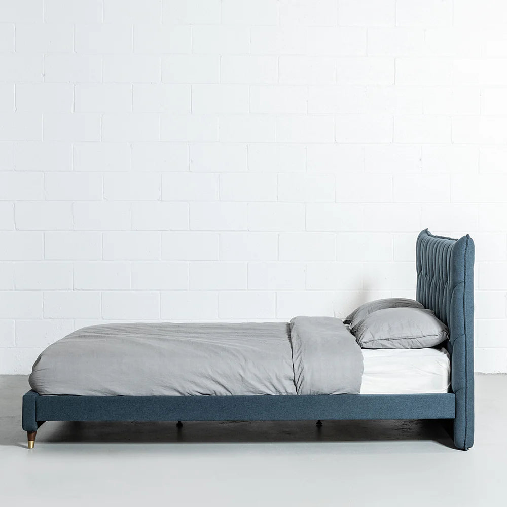 MAPLE - Dark Blue Fabric Bed - FINAL SALE - Image 4