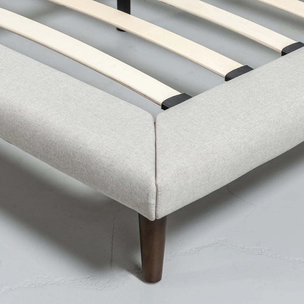 MOLLY - Light Grey Fabric Bed - Image 2