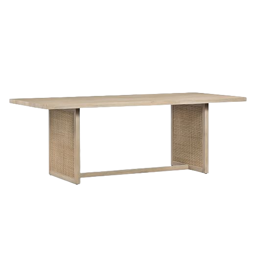 Dennis Woven Rectangle Dining Table - Image 9