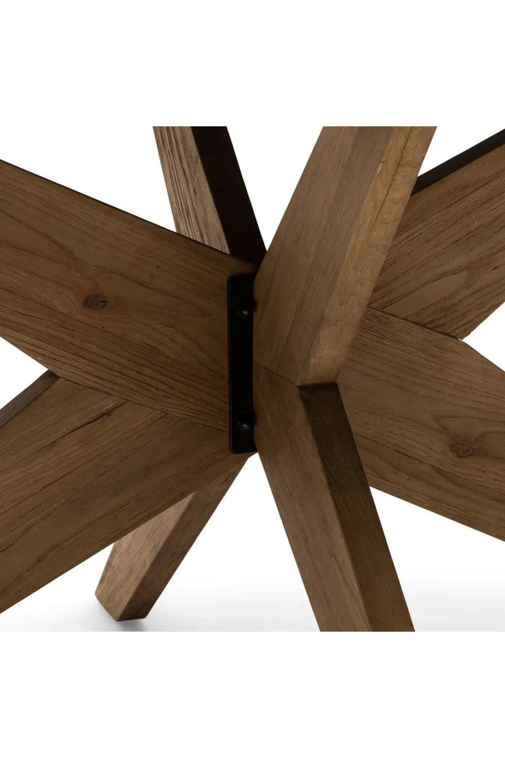 Solid Oak Wood Dining Table - Image 4
