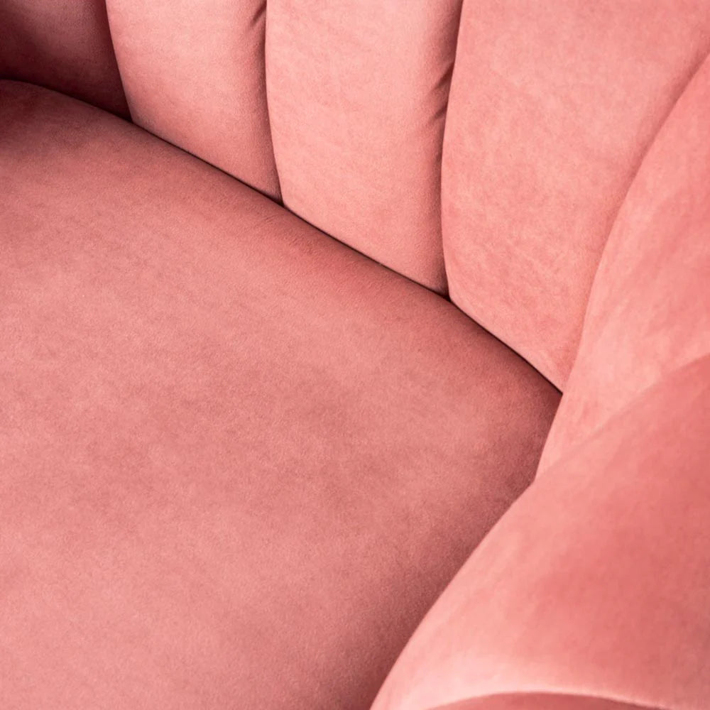 AUDREY - Pink Velvet Chair - Image 3