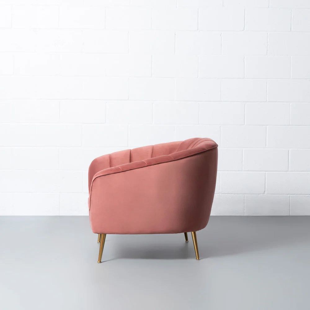 AUDREY - Pink Velvet Chair - Image 6