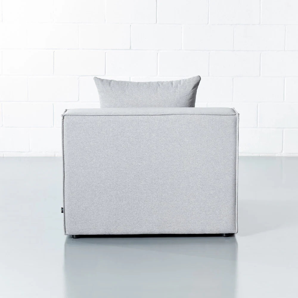 MASON - Light Grey Fabric Armless Chair Module - Image 7