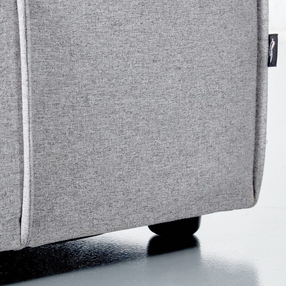MASON - Light Grey Fabric Armless Chair Module - Image 5