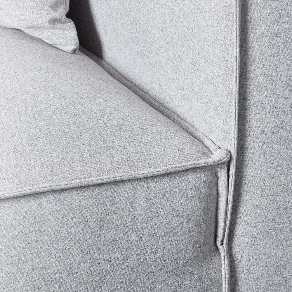MASON - Light Grey Fabric Corner Module - Image 3