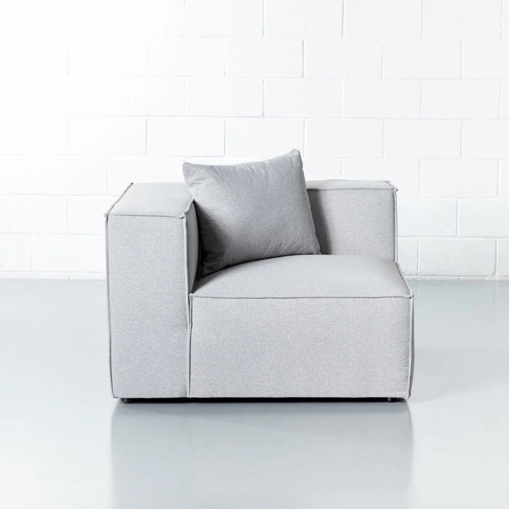 MASON - Light Grey Fabric Corner Module - Image 7