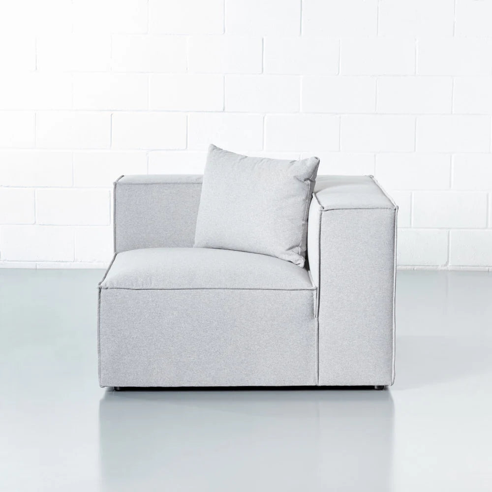 MASON - Light Grey Fabric Corner Module - Image 6