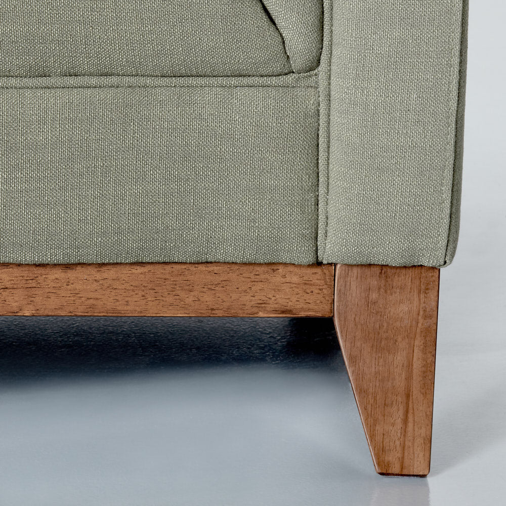 LANDON - Green Fabric Sofa - Image 4