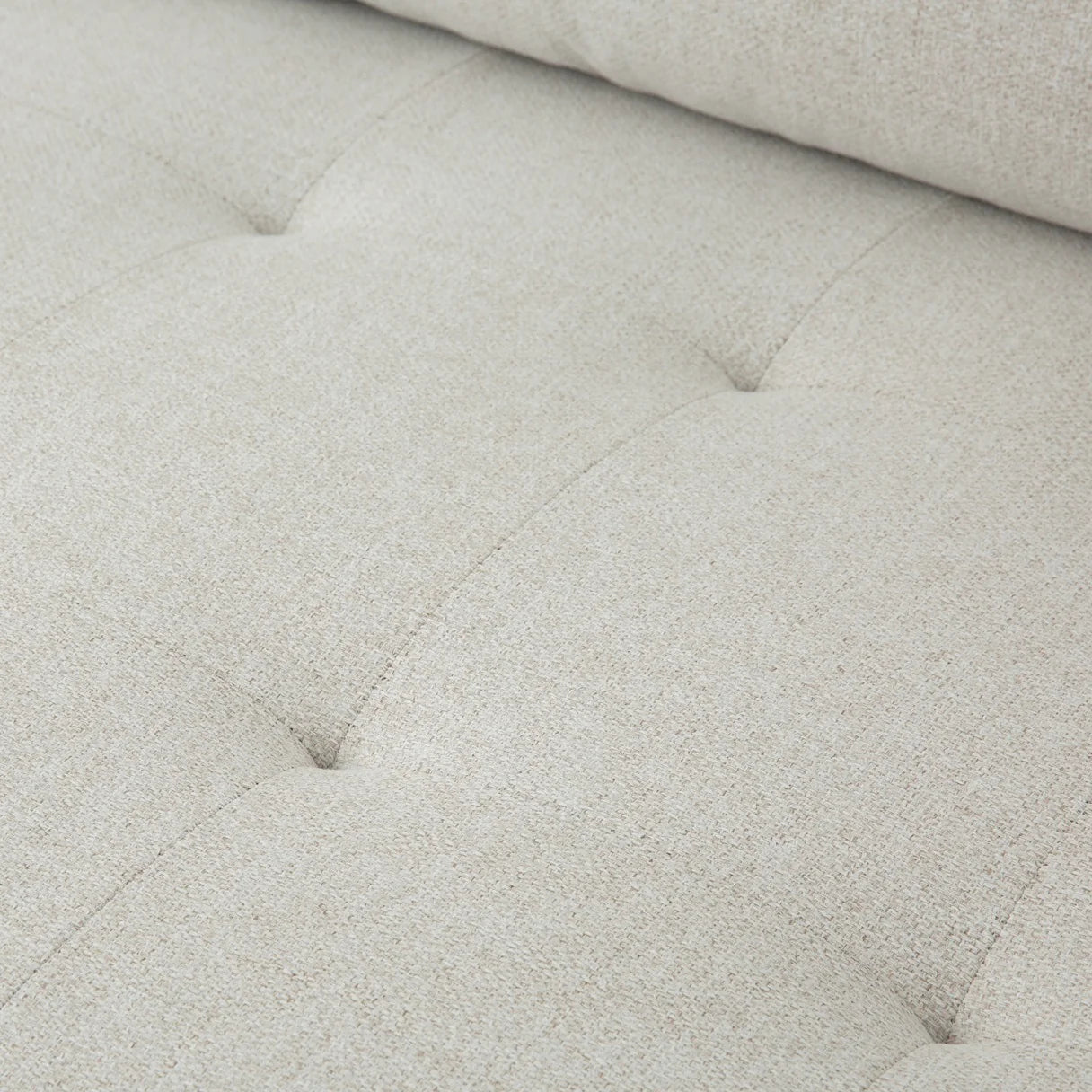 FONDA - Cream Fabric 3-Seater Sofa - Image 10