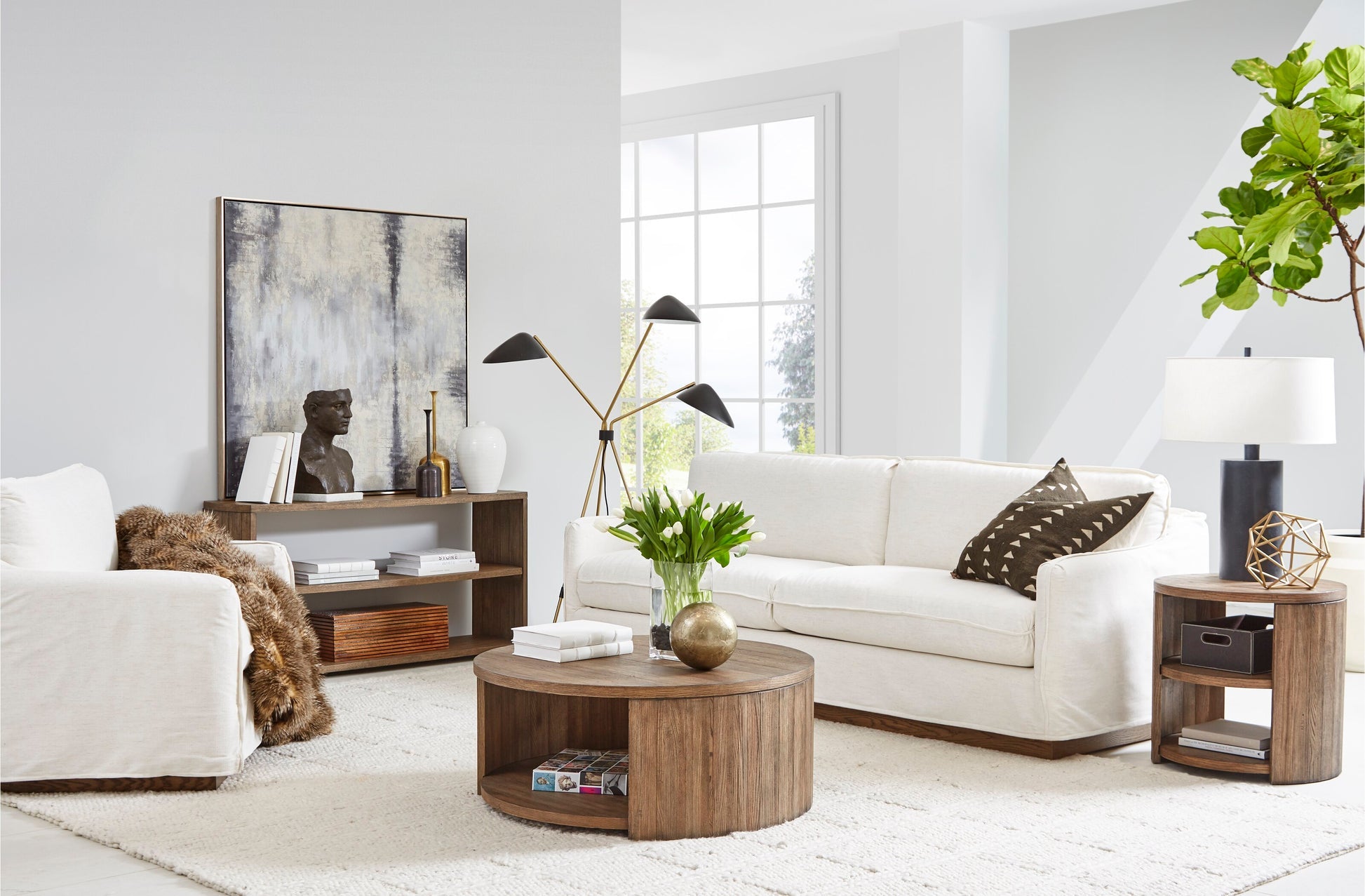 Kohen Solid Wood Storage Coffee Table - Image 3
