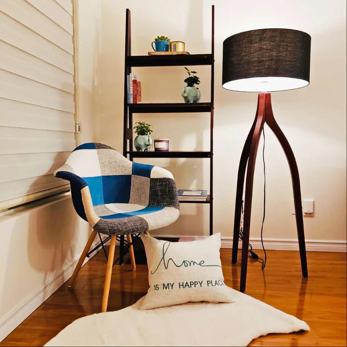ESSEN - Blue Monochrome Fabric Patchwork Armchair - Image 2
