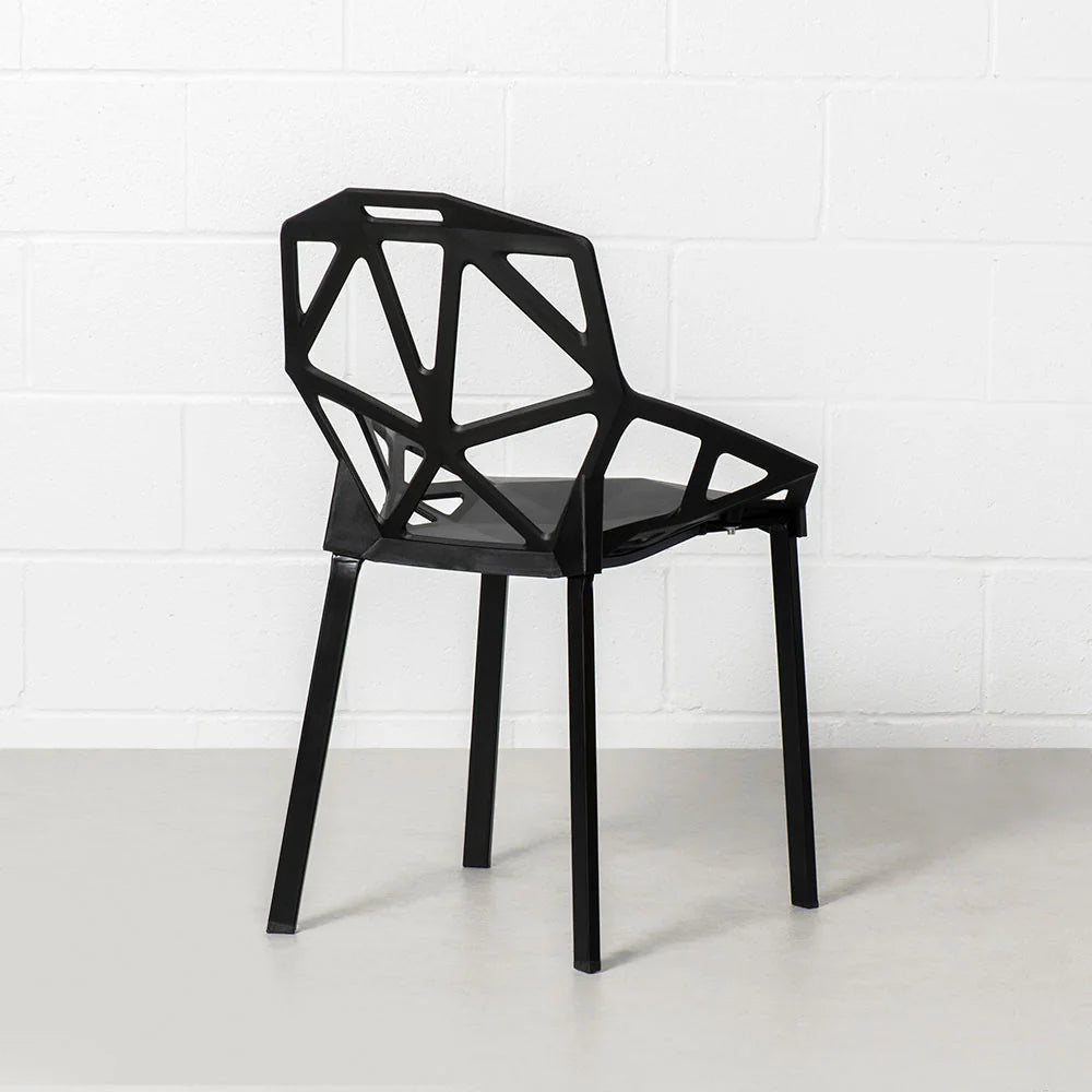Black Geometric Chair - Image 5