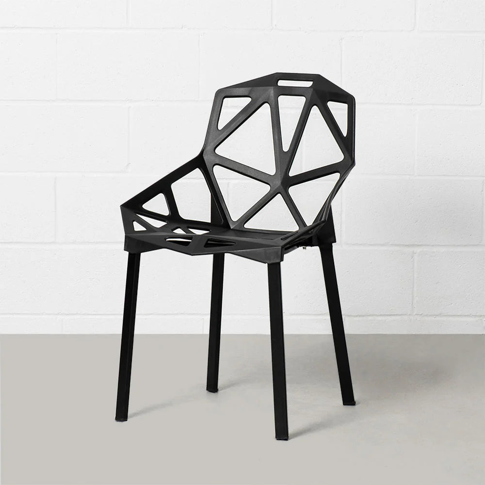 Black Geometric Chair - Image 2