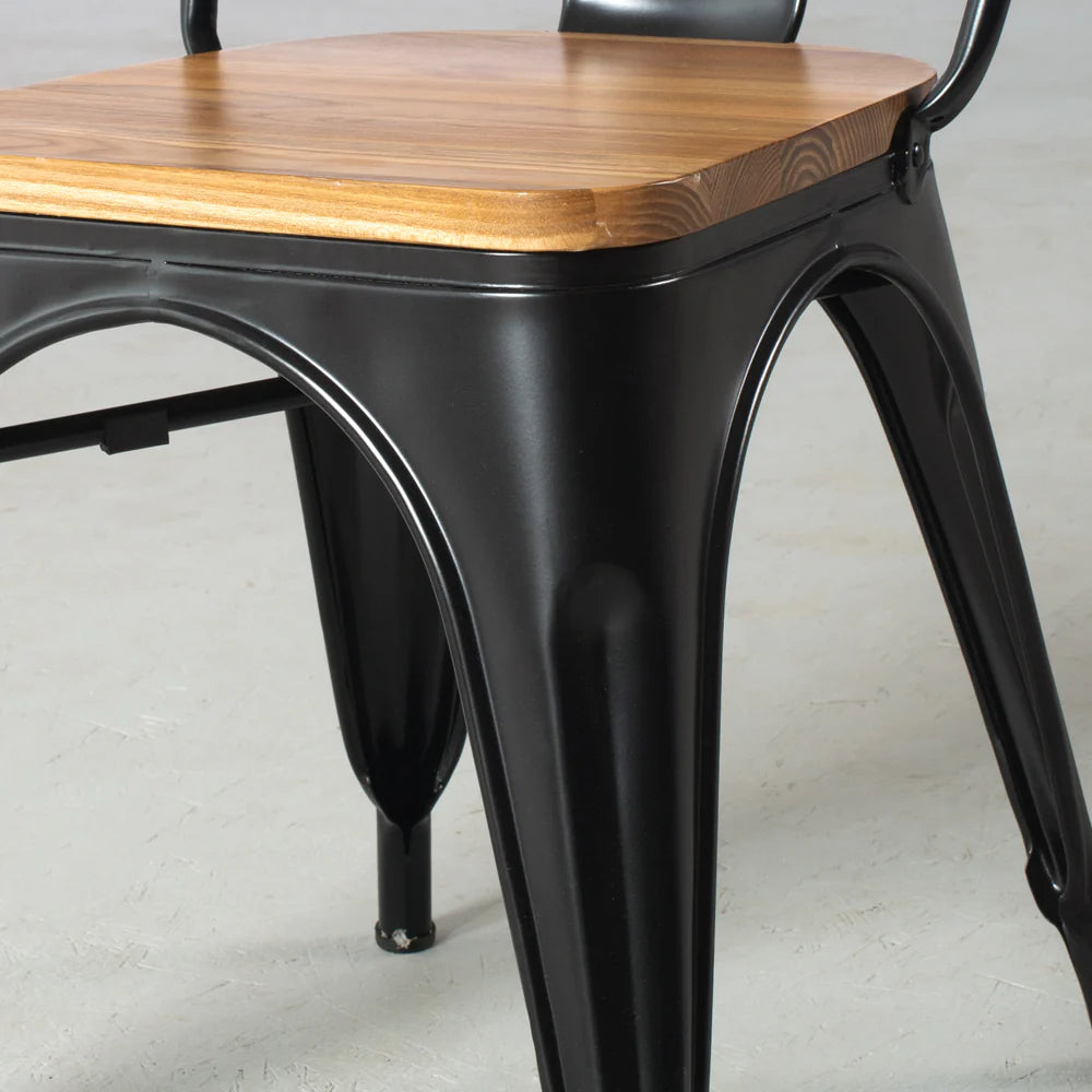 INDUSTRIE - Wooden Seat Dining Chair - FINAL SALE - Image 3