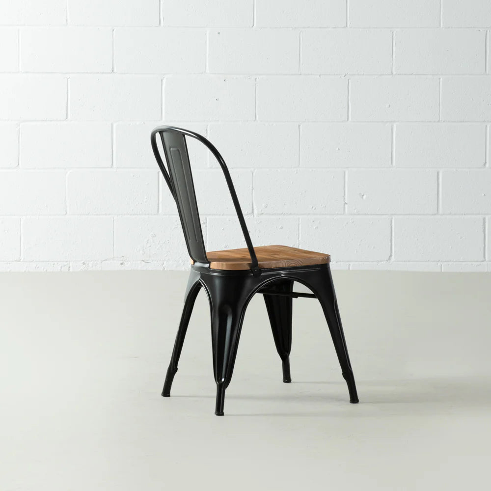 INDUSTRIE - Wooden Seat Dining Chair - FINAL SALE - Image 4