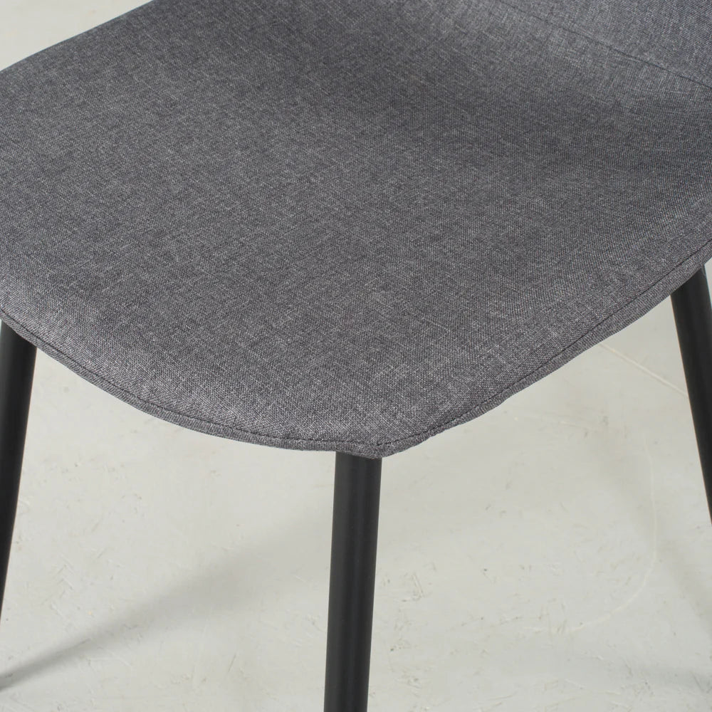 MILAN - Dark Grey Fabric Dining Chair - Image 2