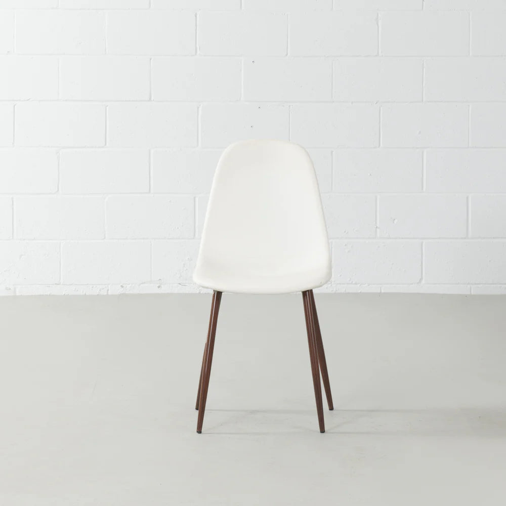 MILAN - White Leather Dining Chair - Image 6