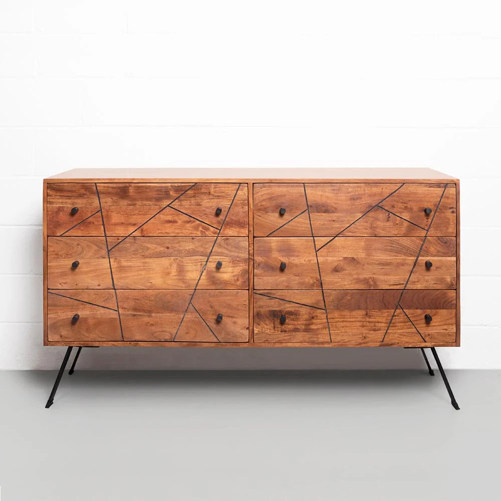 PALMA - Acacia 6-Drawer Dresser - Image 2