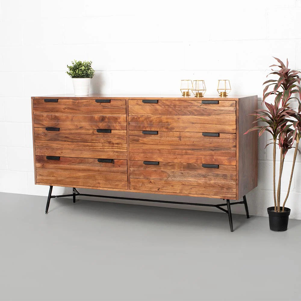 ARIA - Acacia 6-Drawer Dresser - Image 3