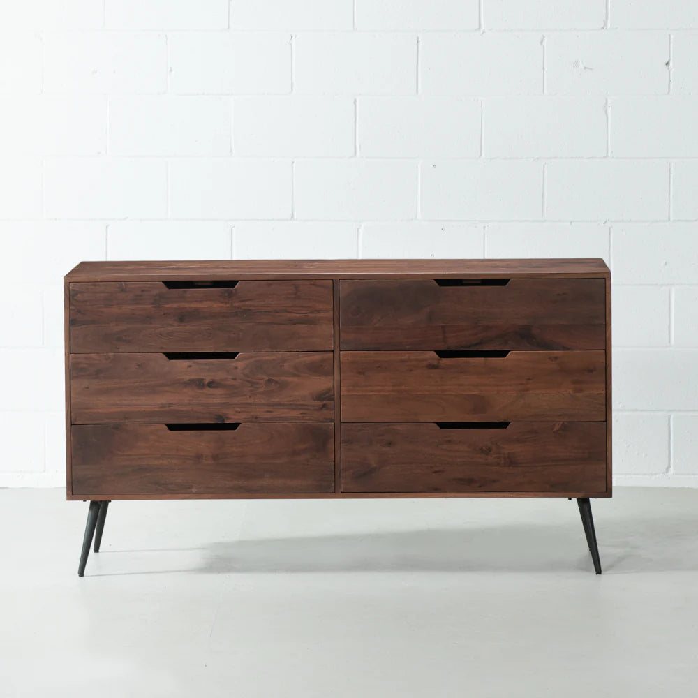 MADRID - Acacia 6-Drawer Dresser - Image 3