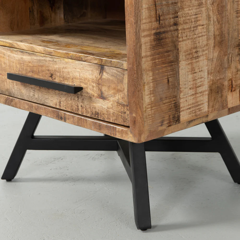 MAURA - Mango Wood Night Stand - Image 3