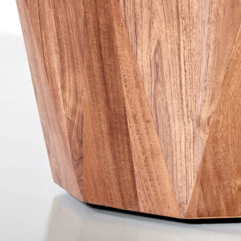 DUPONT - Acacia Wood Diamond Side Table - Image 3