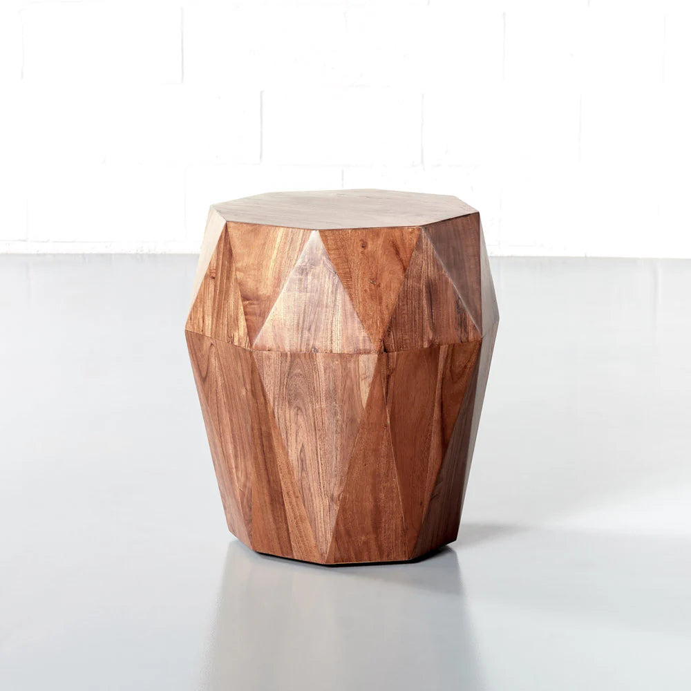 DUPONT - Acacia Wood Diamond Side Table - Image 4