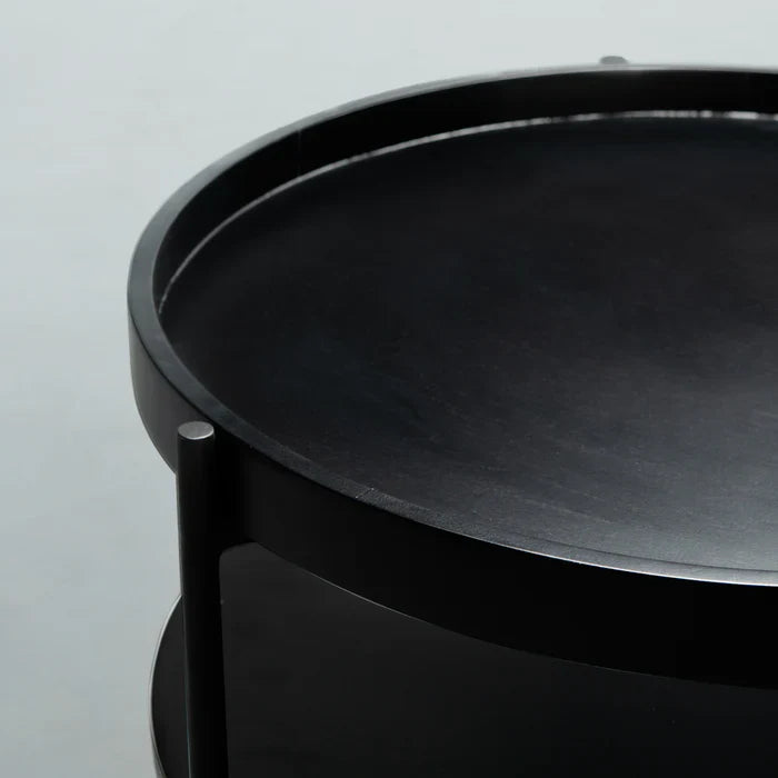 PAVIA - Black Acacia Coffee Table - Image 4