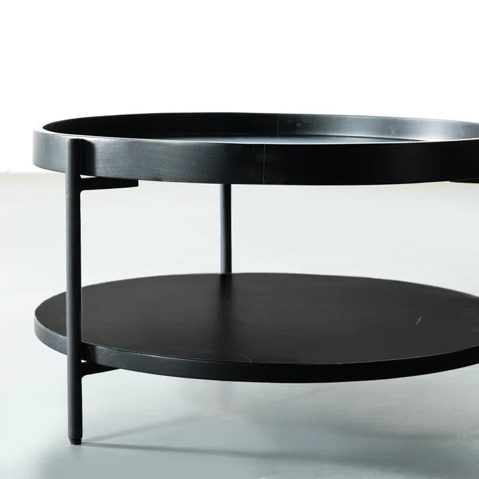 PAVIA - Black Acacia Coffee Table - Image 3