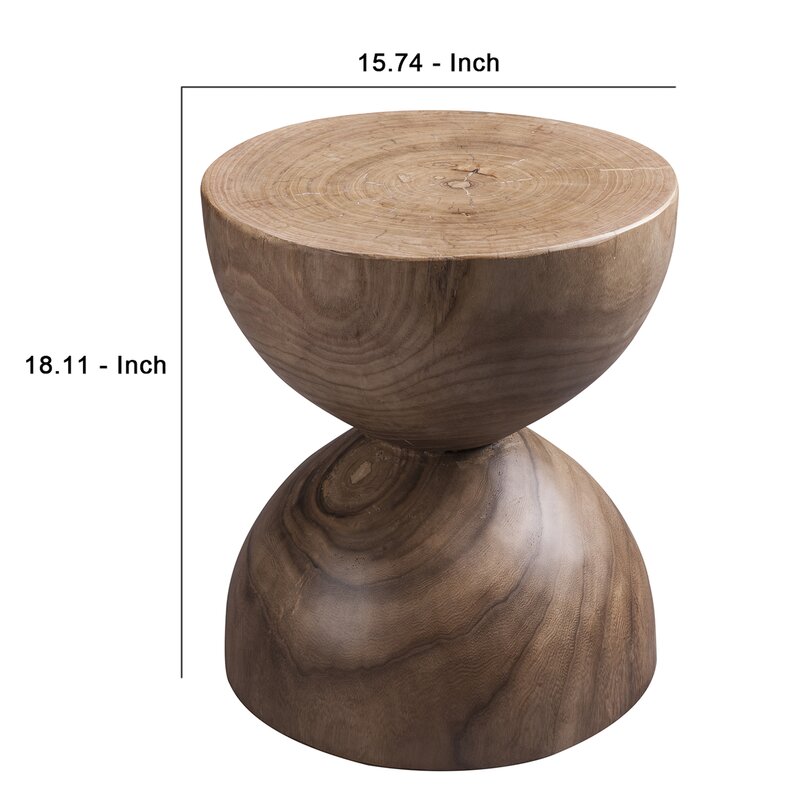 Julien Solid Wood Block End Table - Image 5