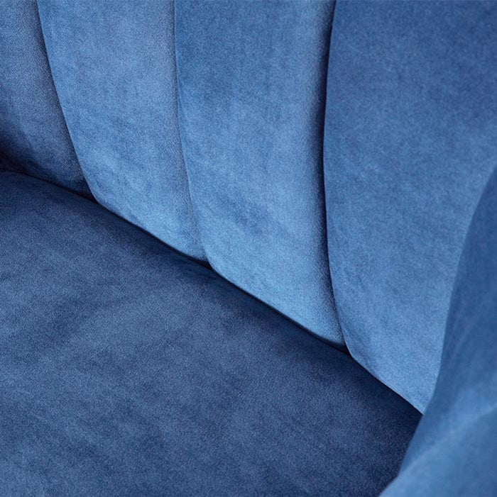 AUDREY - Blue Fabric Chair - Image 4
