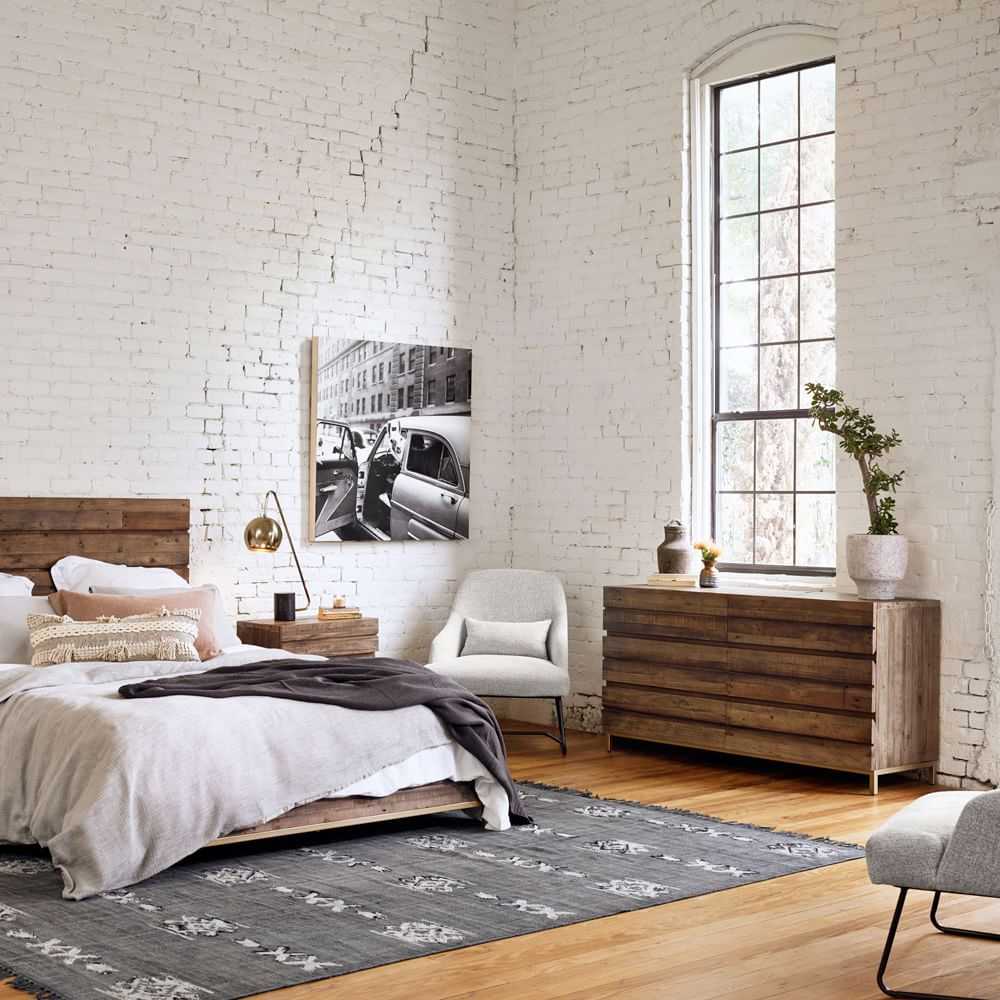 Jasper Reclaimed Wood & Iron Base 6-Drawer Dresser - Image 4